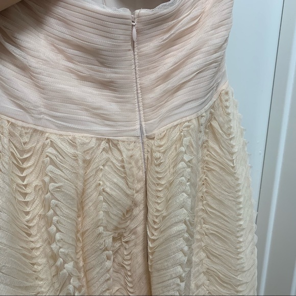 NWT ADRIANNA PAPELL SLEEVELESS SHIRRED TULLE MIDI DRESS - Picture 11 of 16